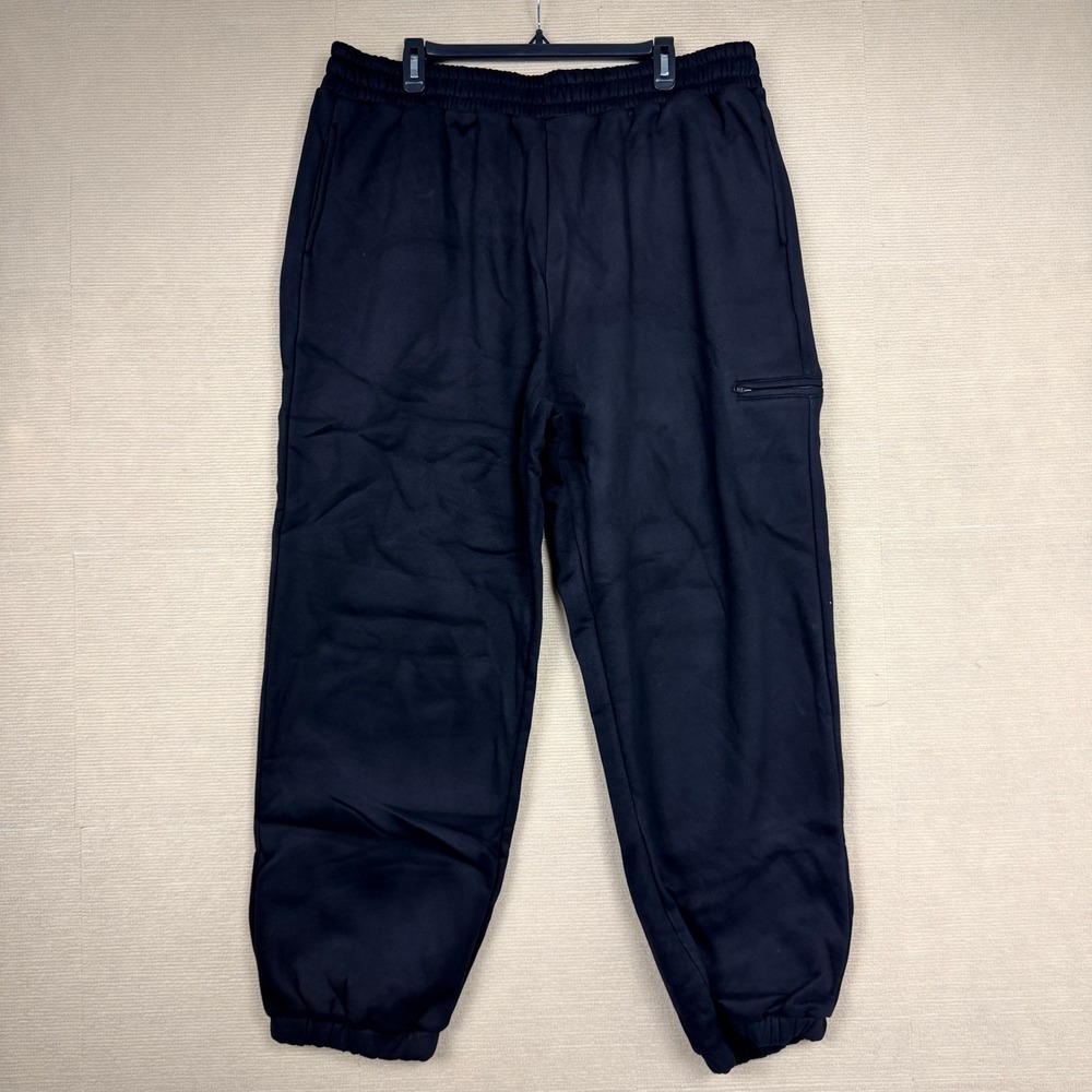 COMFRT Unisex Obsidian Black Sweatpants DND Joggers Relaxed Fit Streetwear XL